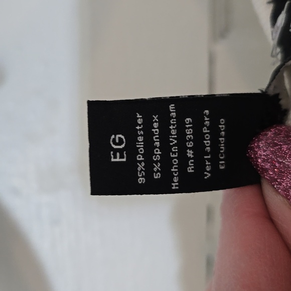 FRENCH LAUNDRY Women's Cream ASYMMETRICAL LACE HEM TOP XL LONG SLEEVE PRETTY - Picture 5 of 7